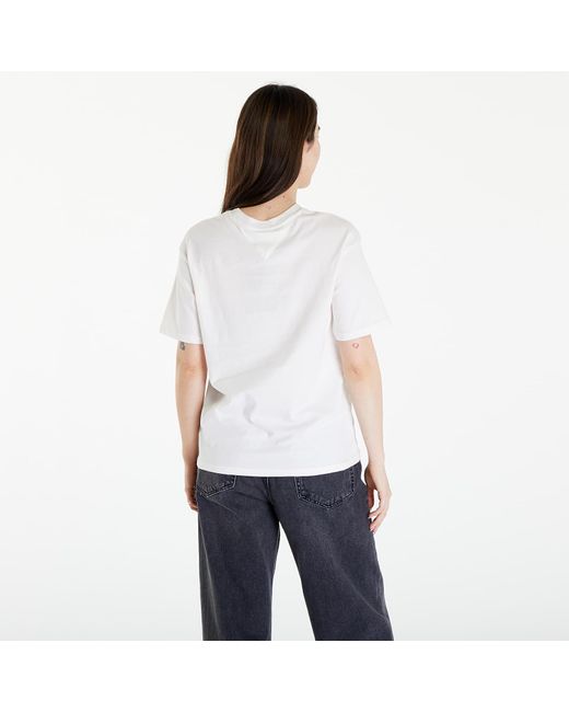 Tommy Hilfiger Relaxed New Linear Short Sleeve Tee Ancient White