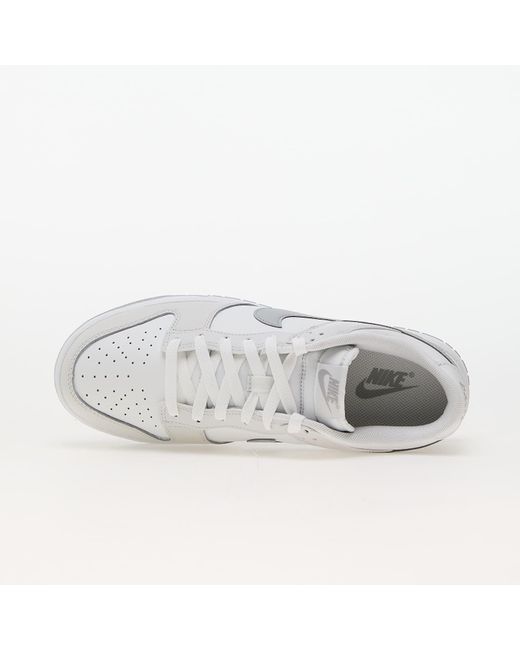 Dunk low retro summit white/ lt smoke grey-platinum tint di Nike da Uomo
