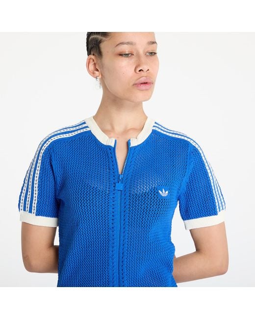 Adidas Originals Blue Premium Crochet Dress
