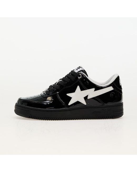 A Bathing Ape Black Sneakers Bape Sta 2 L