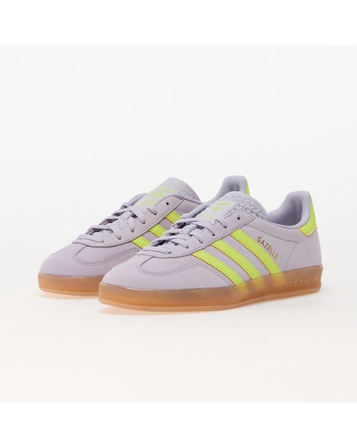 Baskets adidas gazelle indoor w silver dawn/ solar yellow/ gum eur 35 1/2 Adidas Originals en coloris Blue