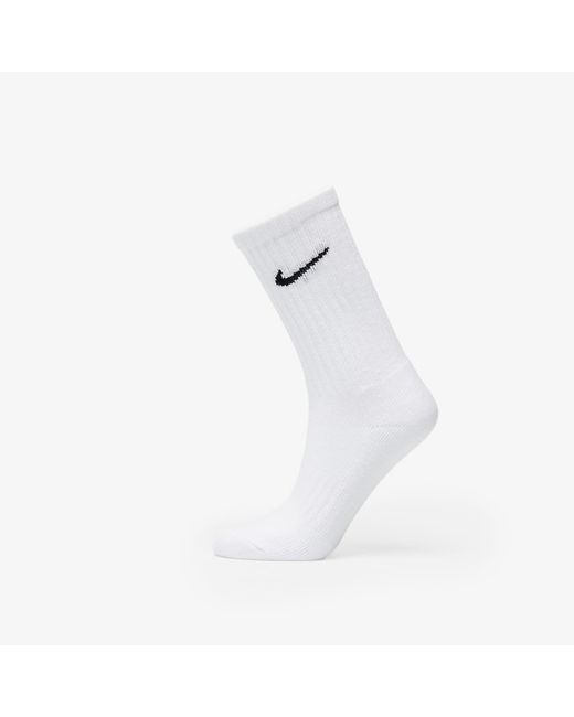 Nike White Cushioned training crew socks 3-pack
