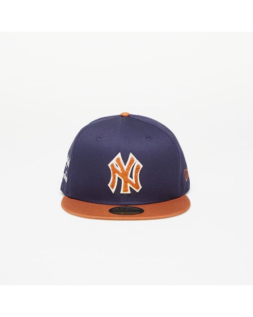 KTZ Blue New York Yankees Boucle 59fifty Fitted Cap Navy/ Brown