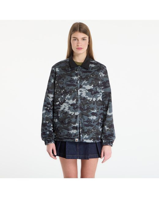 A Bathing Ape Black Jacket Bape Reversible Coach Jacket