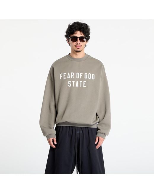Felpa 90's Crewneck di Fear Of God in Gray da Uomo