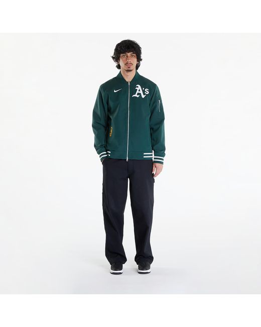 Nike Ac bomber jacket oakland athletics pro green/ pro green/ white für Herren