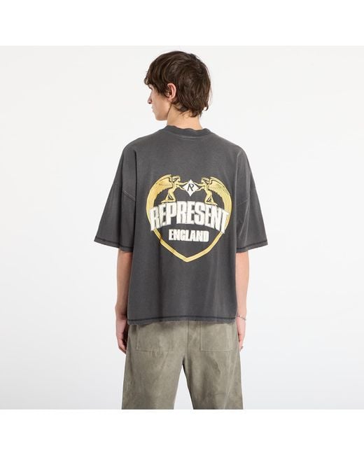 Represent T-Shirt Angel Border T-Shirt in het Gray voor heren