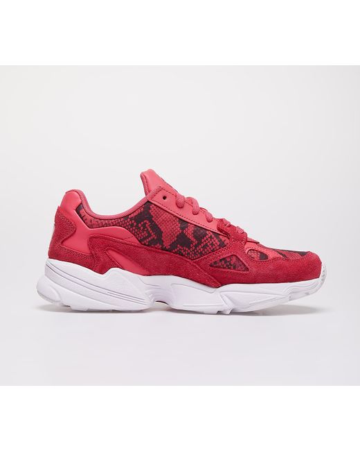 adidas falcon red pink