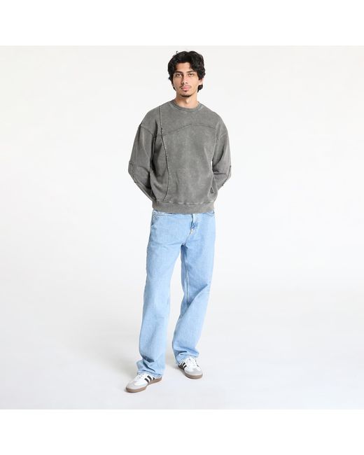 Felpa Reverse Stitch Crewneck di Dime in Gray