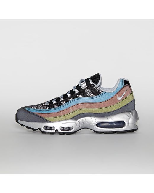 Air Max 95 Premium Black/ Metallic Silver-Game Royal di Nike da ... Air Max 95 Premium Black/ Metallic Silver-Game Royal di Nike da ...