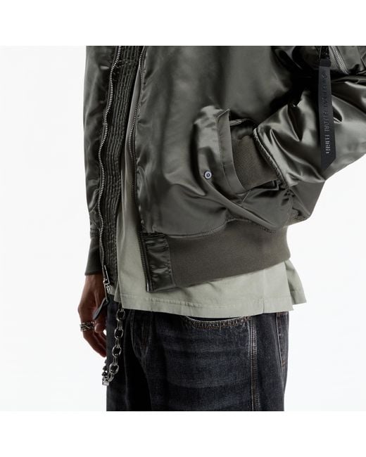 Alpha Industries Gray Jacket Ma-1 Base Flight Jacket Uv for men