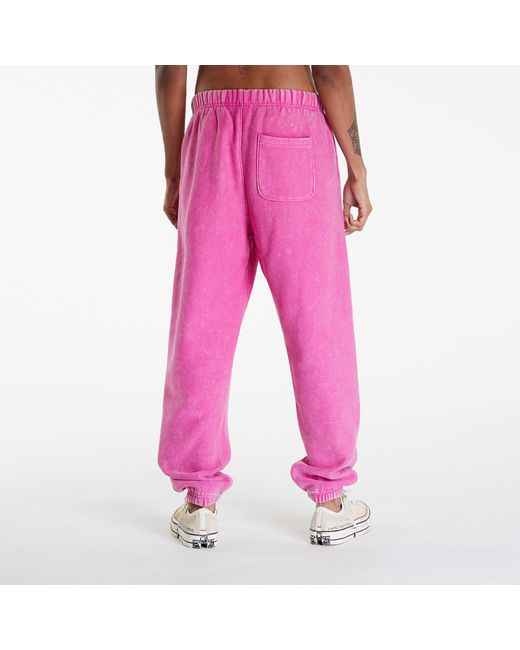 PATTA Pink Classic Washed jogging Pants Fuchsia Red for men