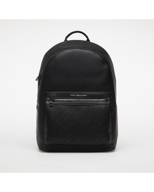 Tommy Hilfiger Black Monogram Backpack