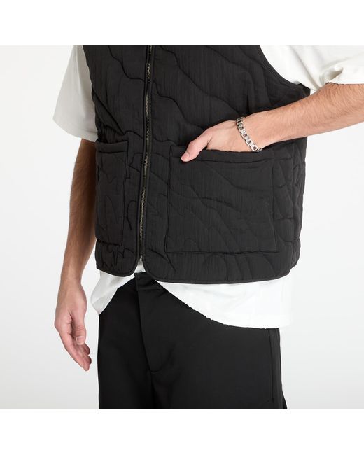 FTSHP Gilet Lining Quilted Vest in het Black
