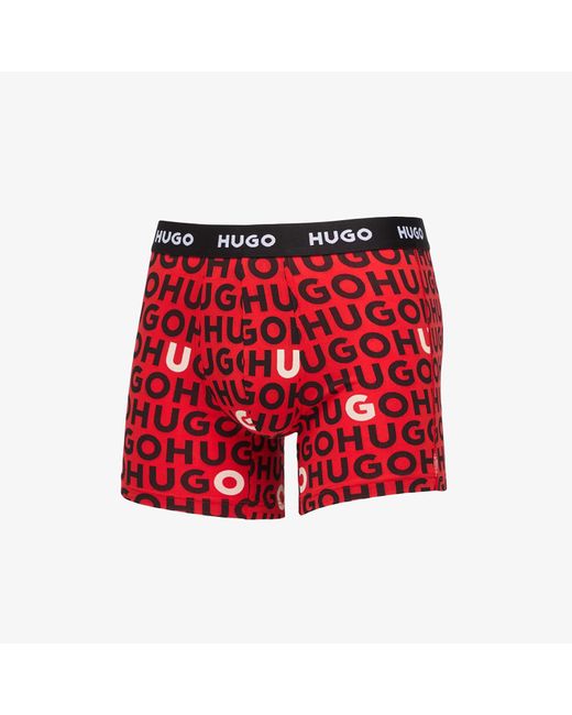 Boss Boxer Brief Design 3-Pack in het Red voor heren