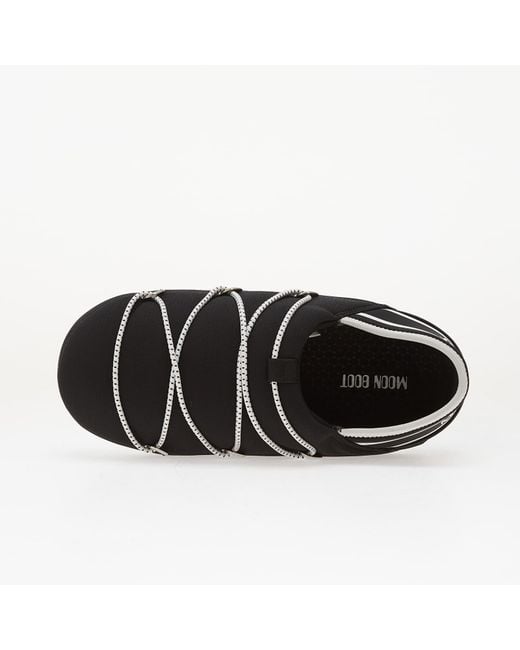 Moon Boot Black Sneakers Icon Slipper