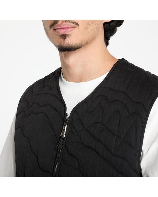 FTSHP Gilet Lining Quilted Vest in het Black