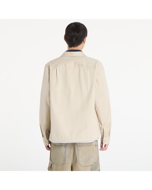 Fred Perry Jas Twill Overshirt in het Natural voor heren