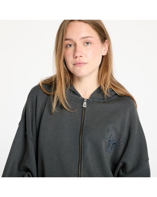 KTZ Gray Sweatshirt Chicago Bulls Washed Full Zip