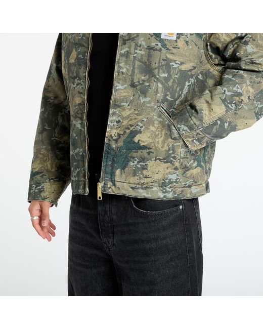 Carhartt Green Jacke Og Detroit Jacket Camo Combi/ Stone Washed