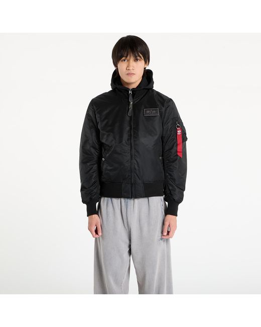 Alpha Industries Jas Alpha Industries Ma-1 D-Tec Hood Bomber Jacket in het Black voor heren