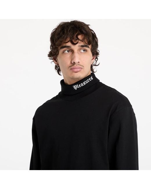 Maglietta Pleaure Atifaction Turtleneck di Pleasures in Black da Uomo