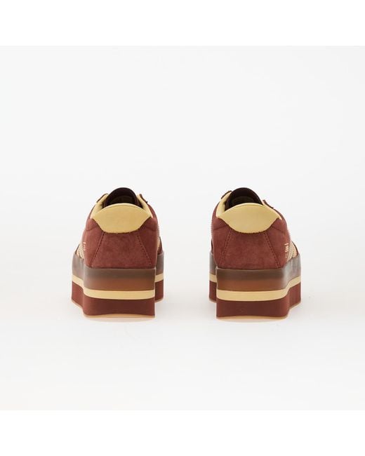 Adidas Originals Sneakers Adidas Gazelle Stack W Fox/ Tint/ Gum Eur in het Brown