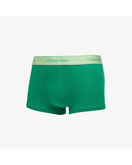 Calvin Klein Boxershorts Low Rise Trunk 5-Pack in Green für Herren