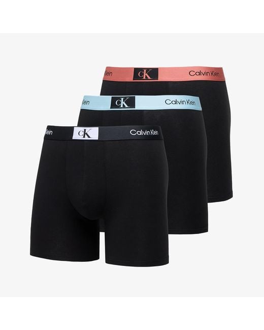 Calvin Klein Black Cotton Stretch Boxer Brief 3-pack for men