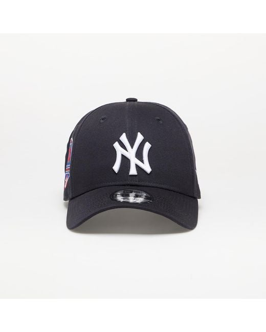 KTZ Blue Cap New York Yankees 9Forty Side Patch Adjustable Cap