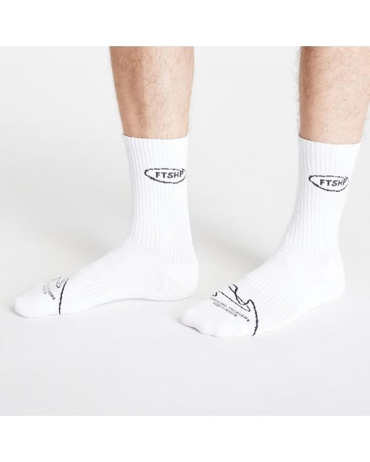 FTSHP White Footshop Basic But Not Basic Socks 3-Pack