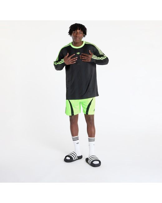 Adidas Originals Green T-Shirt Adidas Jacquard Longsleeve Jersey/ Siggnr for men