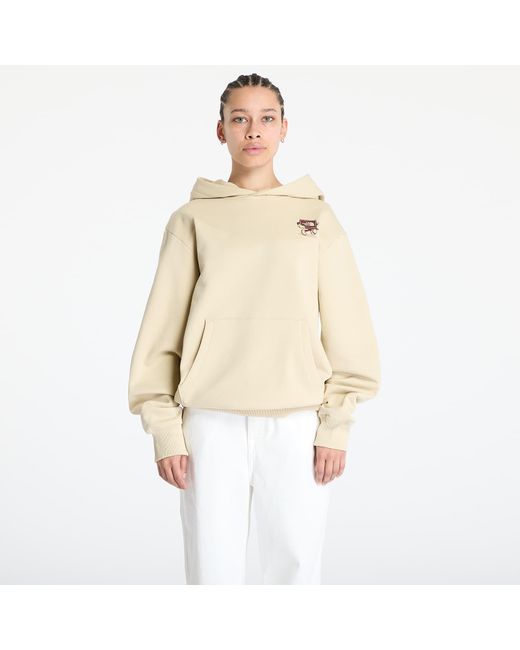 The North Face Sweatshirt Cartoon Logo Relaxed Hoodie in het Natural