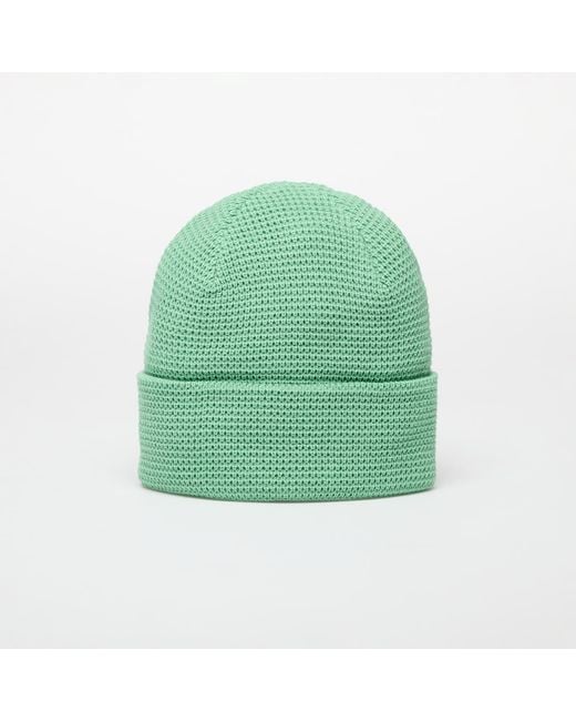 Pleasures Green Old E Waffle Beanie for men
