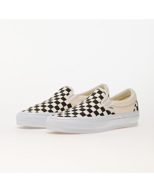 Vans White Sneakers Slip-On Reissue 98 Lx Checkerboard/ Off Eur