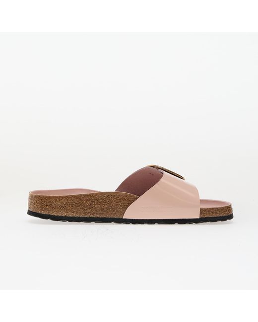 Birkenstock Pink Sneakers Madrid Big Buckle Natural Leather Patent Eur