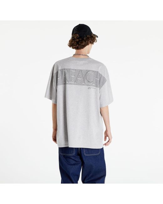 »preach« Gray Lined Logo T-shirt Grey for men