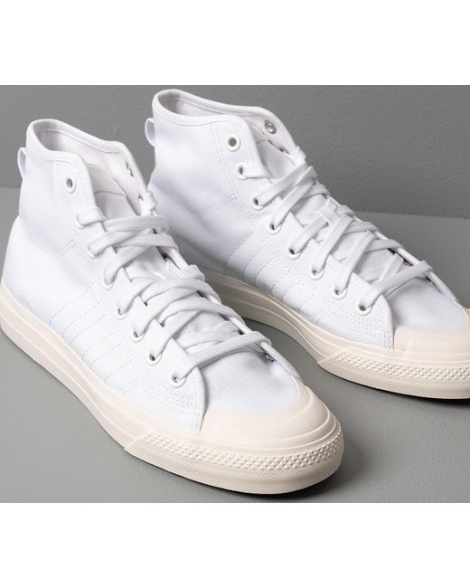 adidas Originals Adidas Nizza Hi Rf Ftw White/ Ftw White/ Off White for Men  - Lyst