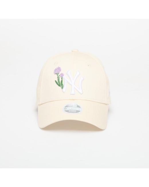 KTZ White Cap New York Yankees Mlb Beaded 9Forty Adjustable Cap