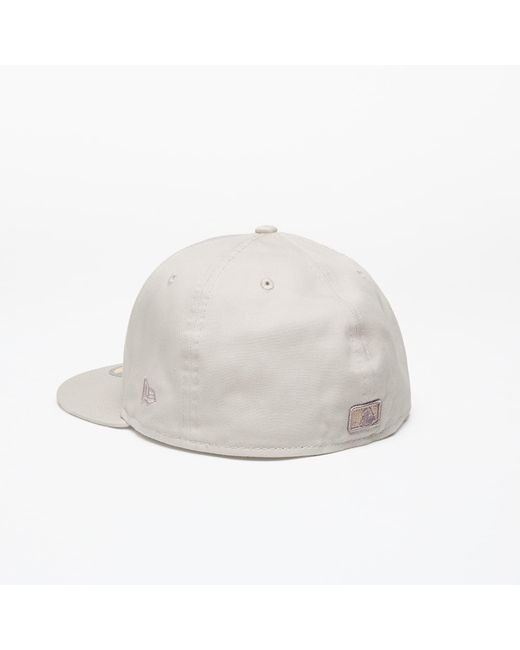 KTZ White New York Yankees 59fifty Fitted Cap Stone/ Ash Brown