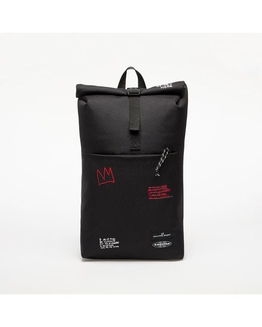 Eastpak Black Up Roll Basquiat Quotes Backpack
