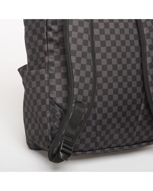 Vans Gray Old Skool Check Backpack/Charcoal
