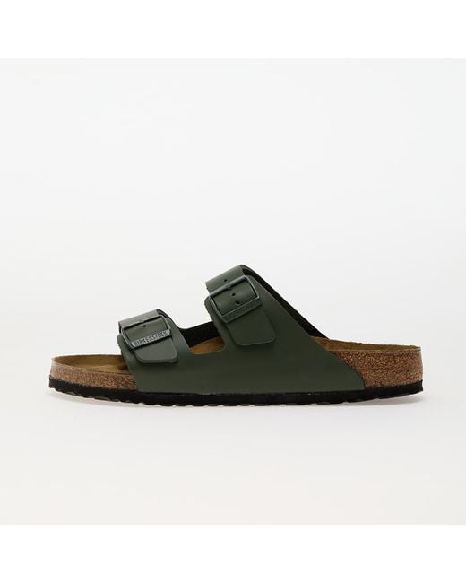 Birkenstock Men's Green Sneakers Arizona Natural Leather