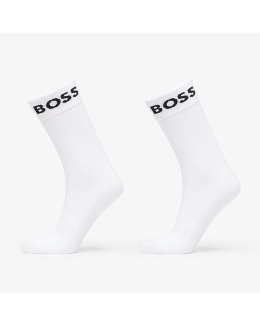 Boss Sokken Quarter-Length Socks in het White