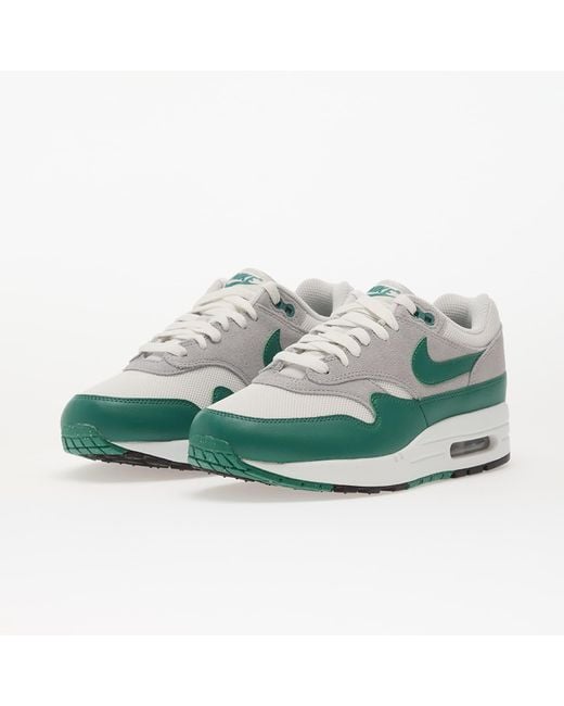 Nike Sneakers Air Max 1 Ess Platinum Tint/ Evergreen Aura-Lt Smoke Eur voor heren
