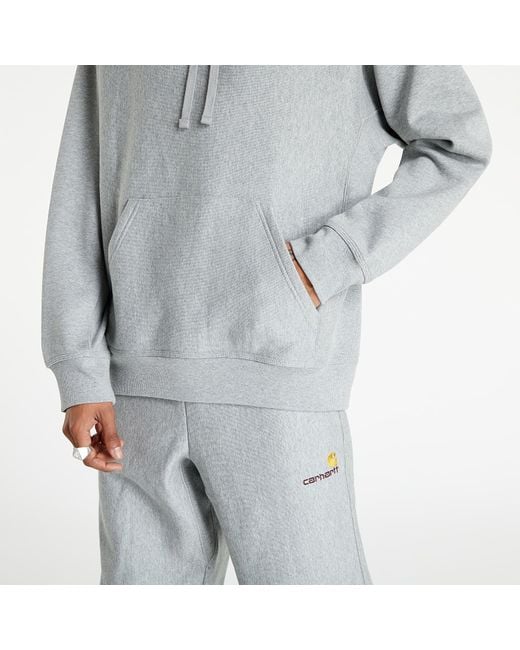 Carhartt Sweatshirt Hooded American Script Sweat in het Gray voor heren