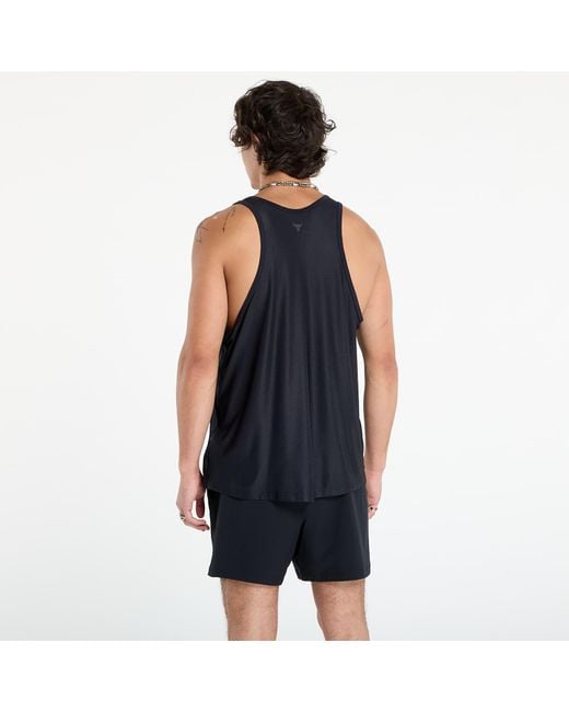 Under Armour Blue Tank Top Project Rock Iso Chill Tank for men