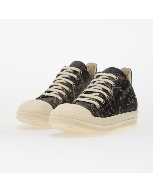 Rick Owens Black Sneakers Rick Owens Denim Shoes