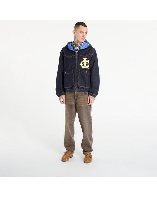 BBCICECREAM Jas Icecream Western Panelled Zip Through Denim Jacket in het Blue voor heren