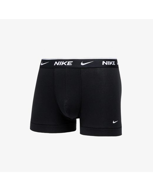 Nike Boxershorts Dri-Fit Everyday Cotton Stretch Trunk 3-Pack in Blue für Herren
